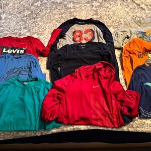 Boys Long Sleeve Shirt Lot - Sizes S(7/8) M(8/10)